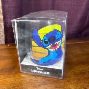 Disney Lilo & Stitch Blue and Yellow Glass